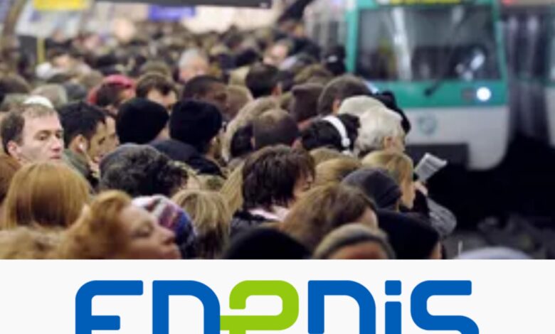 صورة تقريبية للإضطرابات التي لحقت شبكات النقل بباريس إثر انقطاع التيار الكهربائي صباح اليوم